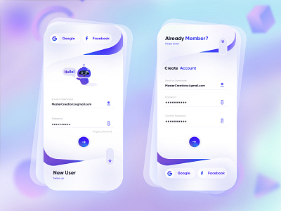Login Signup UI Android Studio designs, themes, templates and downloadable  graphic elements on Dribbble