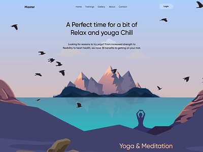 Yoga and Meditation Website: Motion Graphic design studio minimalism motion motion graphics web animation web layout website design
