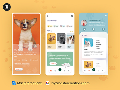 Adopet | Pet Adoption App | Pet Community by MC-UIUX for Master ...