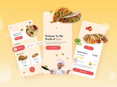 Taco 🌮 App| Food App UI | Foodie