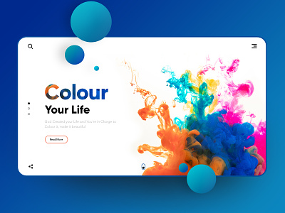 Colour your Life:- Landing page brand design branding clean clean creative colourfull design landing page modern ui uidesign uiuxdesign website design