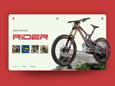 RIDER: Let's ride after effects branding clean clean creative design landing page modern ui uidesign uiuxdesign webdesigner website design