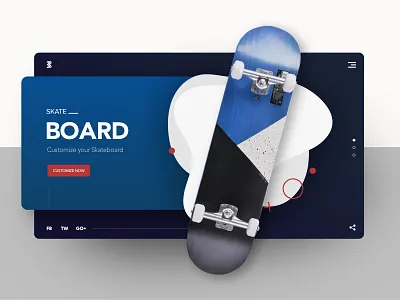 Skateboard: Customize your Skateboard after effects brand design branding clean clean creative design landing page modern skateboard graphics skateboarddesign ui uidesign uiuxdesign website animation website design