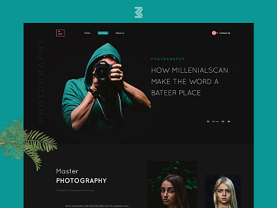 PHOTOGRAPHY: Landing page after effects branding clean clean creative design landing page modern ui uidesign uiuxdesign webdesigner website design