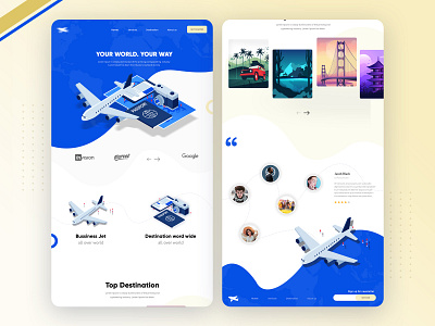 Travel agency Landing Page airline airport branding clean clean creative design landing page modern travel agency travel app travel website traveling ui uidesign uiuxdesign webdesigner website design
