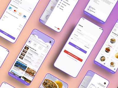 Food Ordering App design figma food ordering app mobile app mockup pro ui user interface design