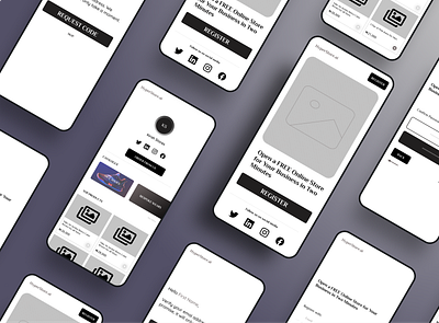Mid-fi Wireframe for an eCommerce Store design mobile app product design ui uiux user interface design
