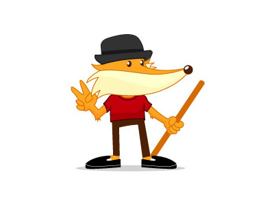 Fox Hipster fox hat hipster illustration raposa vector