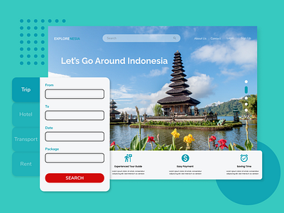 Explorenesia Travel Agent Web Design