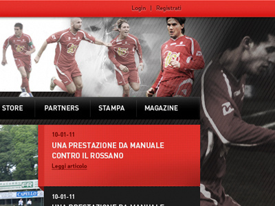 Football site detail football sport web