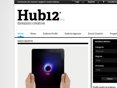 Hub12 - Direzioni Creative news portal website