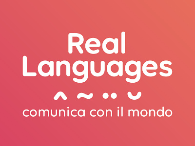 Real Languages branding branding language school logo