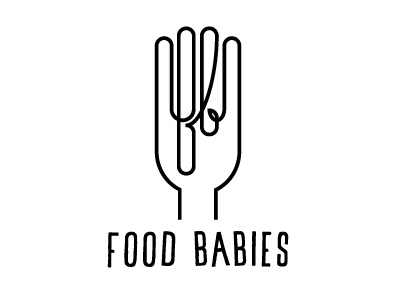 Food Babies design food graphic logo series web
