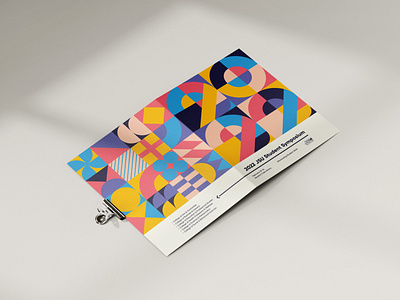 JSU Student Symposium Booklet 2022 colorful geometric geometry illustration pattern shapes