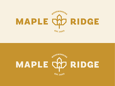 Maple Ridge Woodworks Logo Option 1