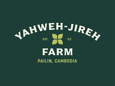 YJ Farm Logo Option 2 bible branding cambodia christian church cross farm farm logo jesus leaf leaves logo logo design ministry nature non profit