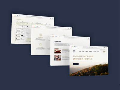 Faith Presbyterian Church Website bible branding christian church church branding church logo church website inspirational jesus nature presbyterian ui uiux website design
