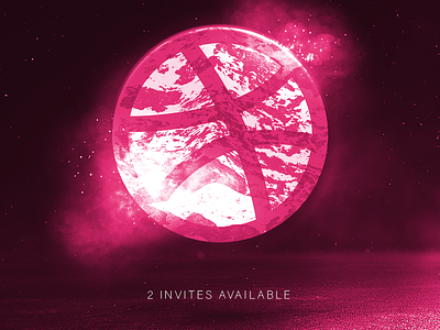 Dribbbble Invite Promo! bold cyberpunk glitch grunge poster punk techno type typography vaporwave