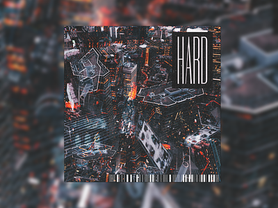 Hard album bold cyberpunk glitch grunge punk techno type typography vaporwave