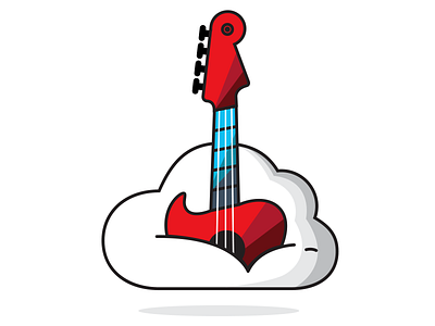 You Rock The Cloud illustration logo