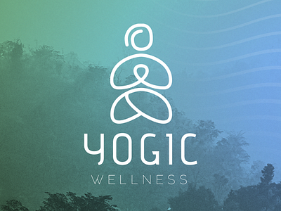 YOGIC branding design illustrated logo logo logo design logodesign vector wellness yoga yoga studio