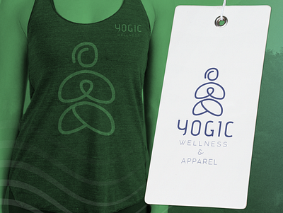 Yogic Apparel branding design logo logo design logodesign logotype vector wellness yoga yoga logo yoga studio