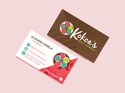 Kokoa's branding business card design illustrator