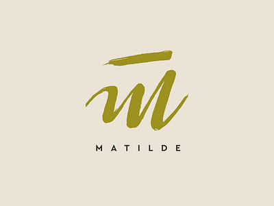 Matilde Logo branding design handlettering illustrated logo logo logo design logodesign typography vector