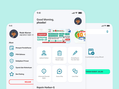 Redesign UI Harbun-Q apps design apps hospital ui user experienc user interface ux