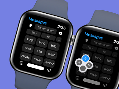 Redesign UI Keyboard for Watch (Slide and Replace)