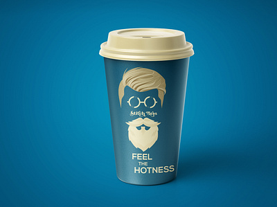 Stitch Bros Coffee Cup behance blue brand design branding branding and identity branding concept clothing brand clothing design clothing logo coffee cup coffee shop color creative dribble graphic design hot illustration papercraft yellow
