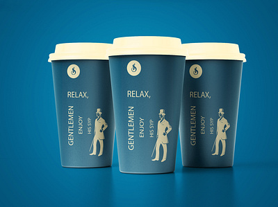 Stitch Bros Paper Cup behance blue brand design branding clothing brand clothing company clothing design coffee cup coffee shop creative design creative direction creativity cup design dribble graphic design illustration yellow