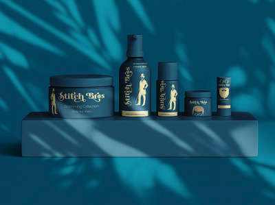 Stitch Bros Cosmetic Collection behance blue brand design brand identity branding branding design clothes clothing brand clothing company clothing design concept cosmetic logo cosmetic packaging cosmetics dribble graphic design illustration logo design mascot design yellow