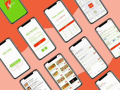 online food delivery application application color design food food app illustraion logo online store