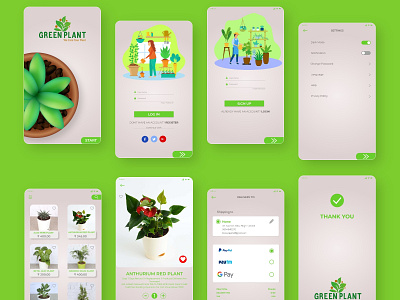 plant store application application application design application ui illustration plant plant app plant illustration