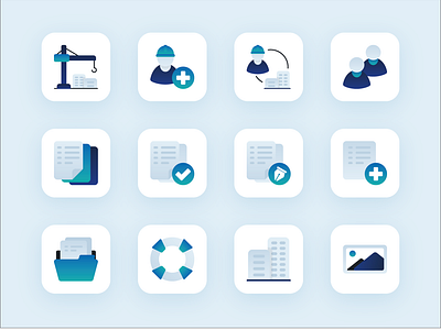 Icons set for a Construction App