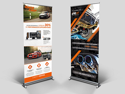 Graphic design - Print - Rollups automotive branding exhaust graphic design performance print print design roll up banner rollup