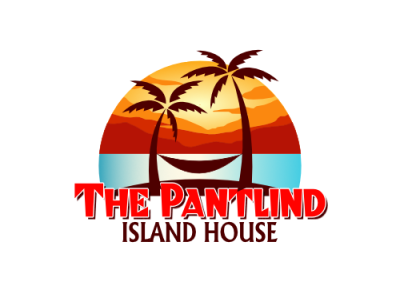 THE PANTLIND ISLAND HOUSE beach design hammock island islands logo logos sea sunrise sunset