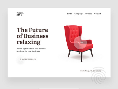 Web design - Furniture concept creative designer ecommerce furniture landing page minimal ui userinterface ux webdesign website