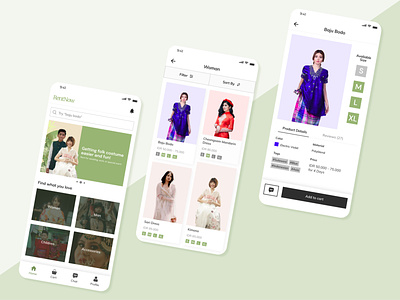 Folk Costume Rent App app apps design design minimal mobile app mobile ui ui uidesign ux web