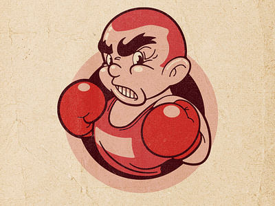 Boxer draw illustration vector
