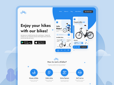 E-bike Web UI design