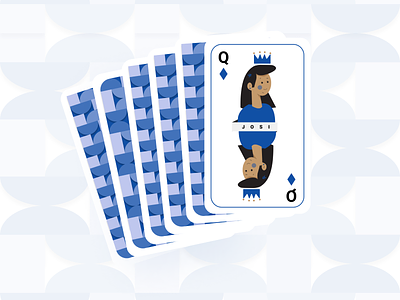 Play card design ace cards characterillusratration design dribbble figma game illustration king logo minimal playcard queen rummy ui vector