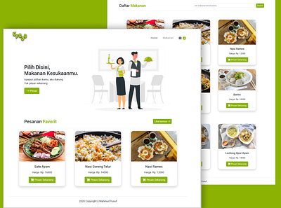 Portfolio Website Ufood design food front end development restaurant vuejs website website design