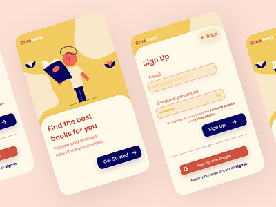 Daily UI #001 | Sign Up app app design daily ui dailyui mobile mobile app design mobile ui mobile ui design sign up sign up design sign up page sign up ui ui ui design