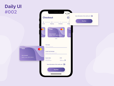 Daily UI #002 | Credit Card Checkout app app design credit card credit card checkout credit card design credit card payment daily ui dailyui design mobile mobile app design mobile ui mobile ui design ui uidesign