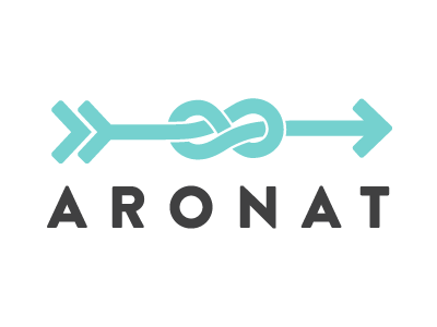 Aronat Logo 2016 arrow brand knot logo