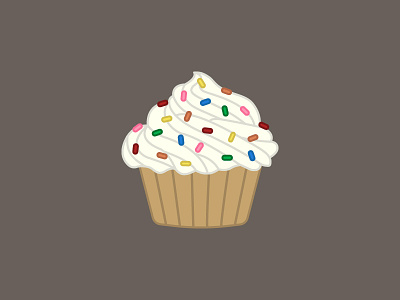 Cupcake Procrastination cupcake frosting sprinkles