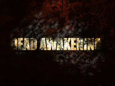 Dead Awakening The Movie affinity designer graphic illustration title vector