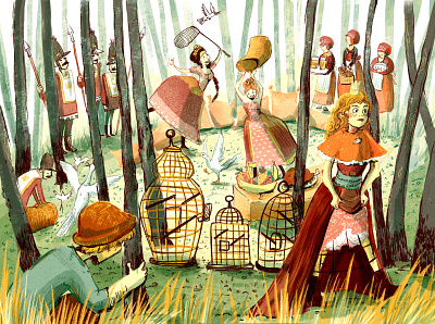 Book Illustration bookillustration characterdesign childrens books digitalart forest illustration